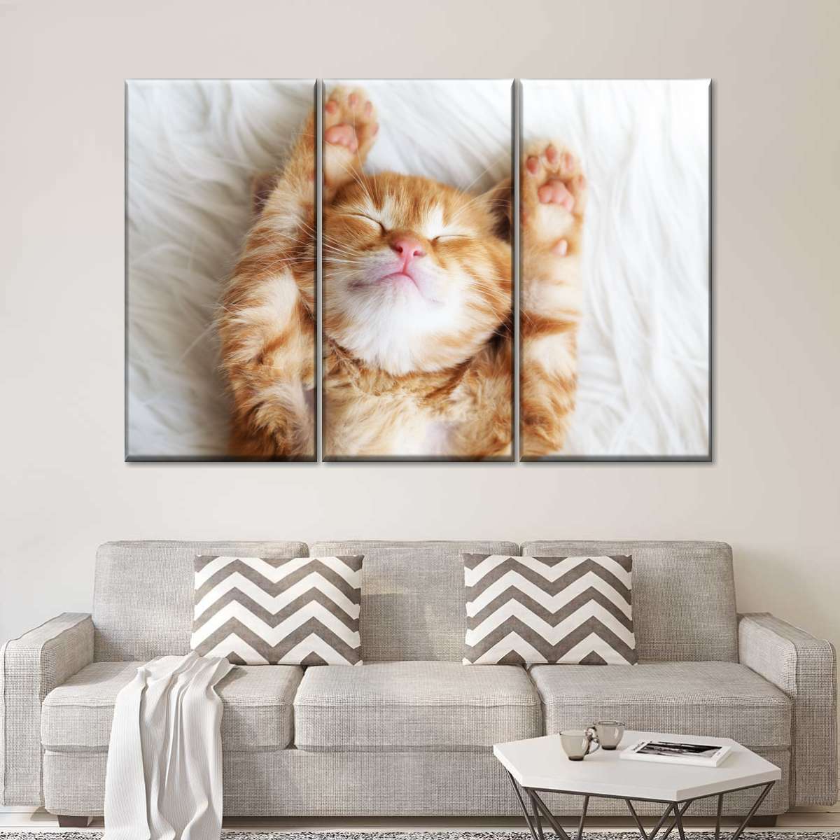 Sleepy Kitty Wall Art