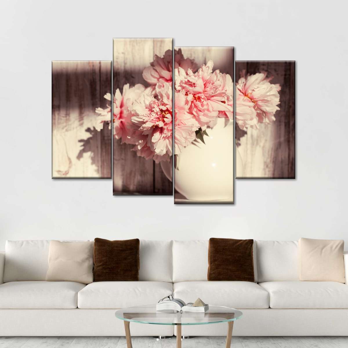 Sun Bright Peonies Wall Art