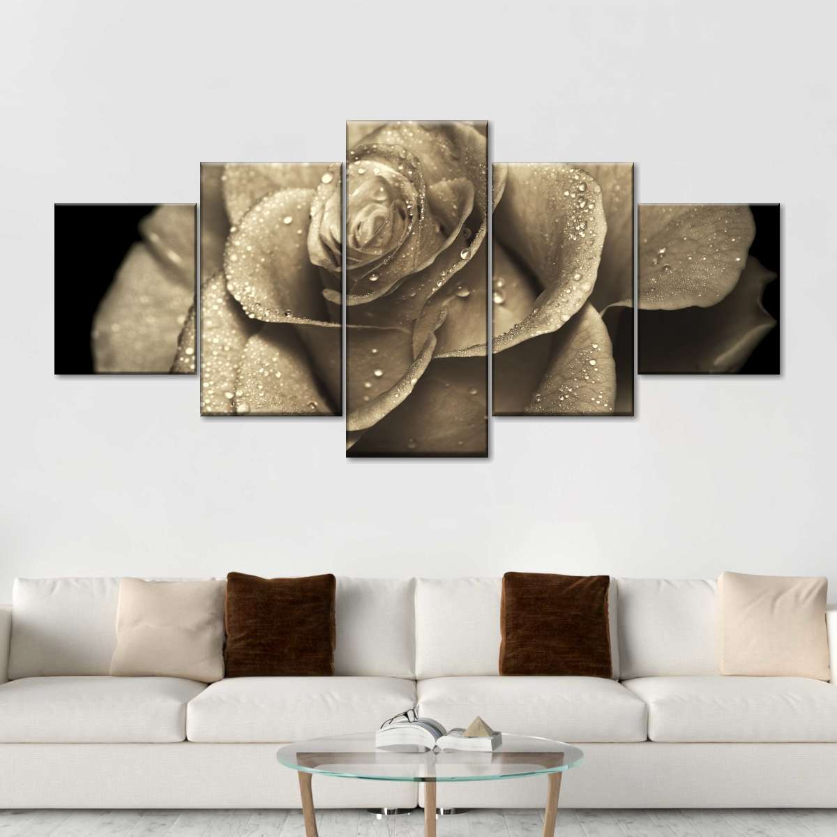 Retro Rose Wall Art