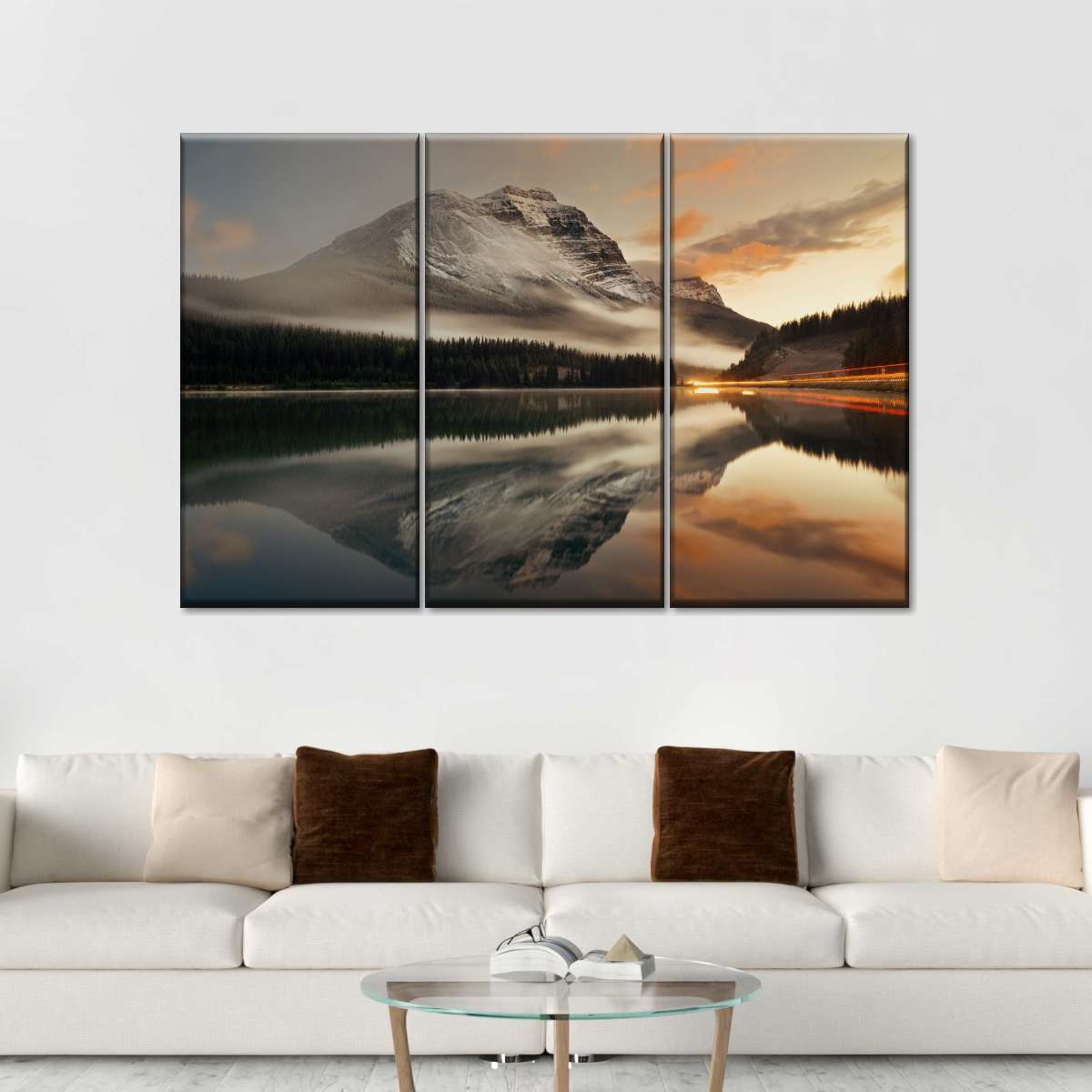 Lake At Sunset Wall Art