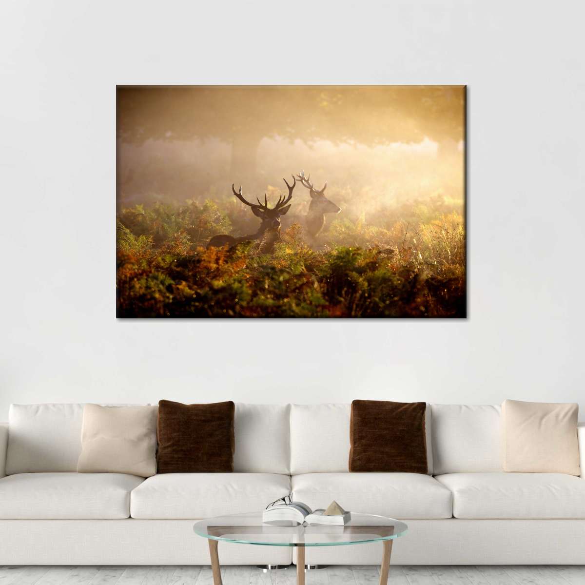 Misty Morning Deer Wall Art