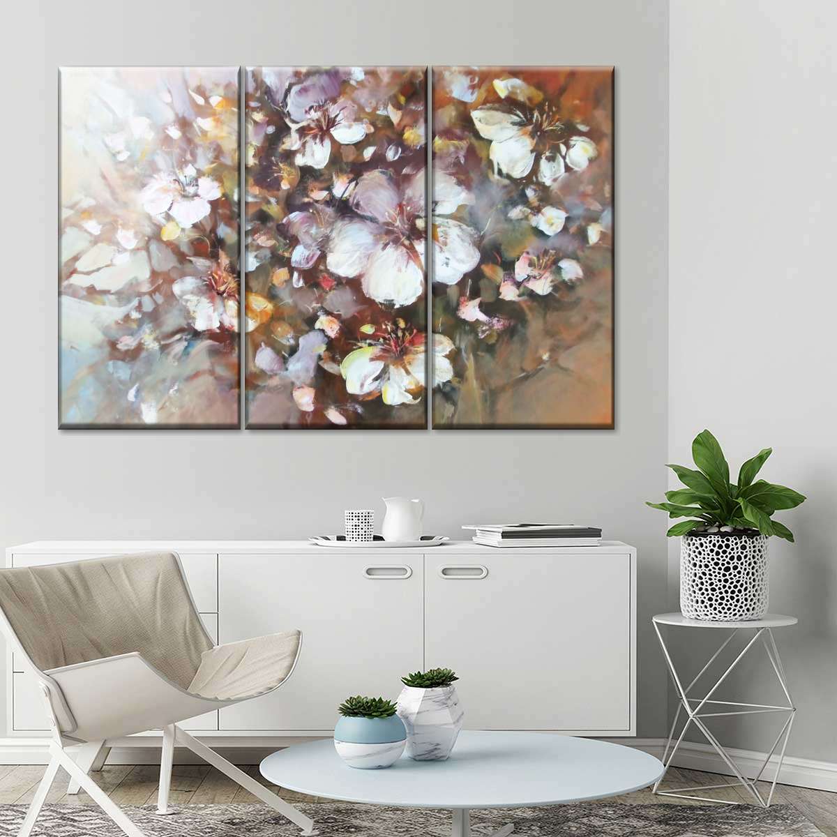 Abstract Almonds Blossom Wall Art