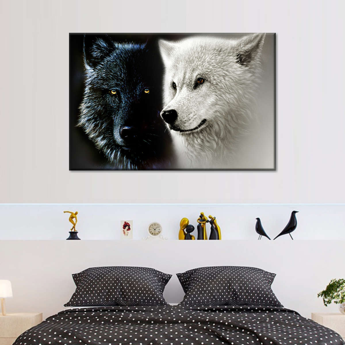 Tale Of Two Wolves Wall Art