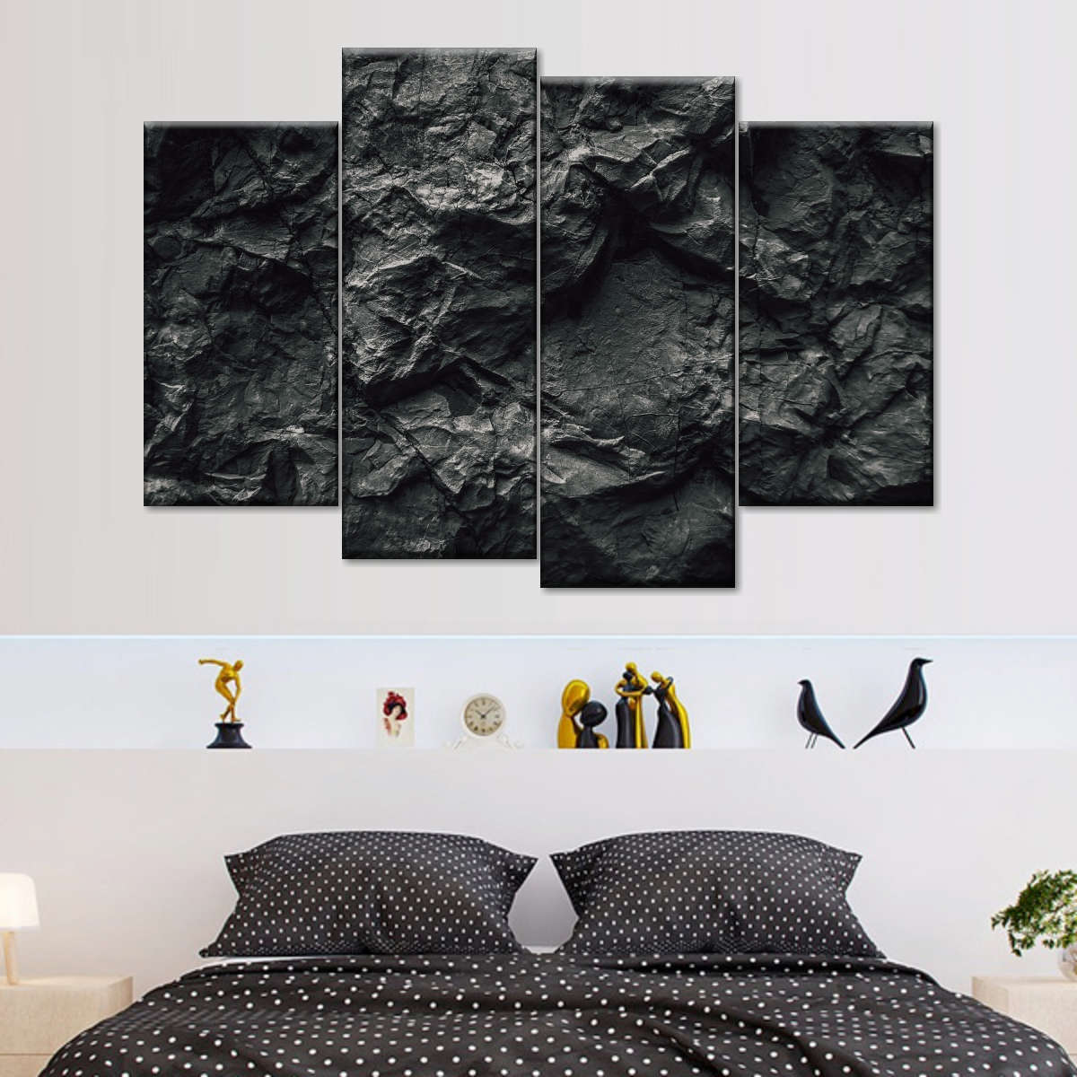 Black Stone Wall Art