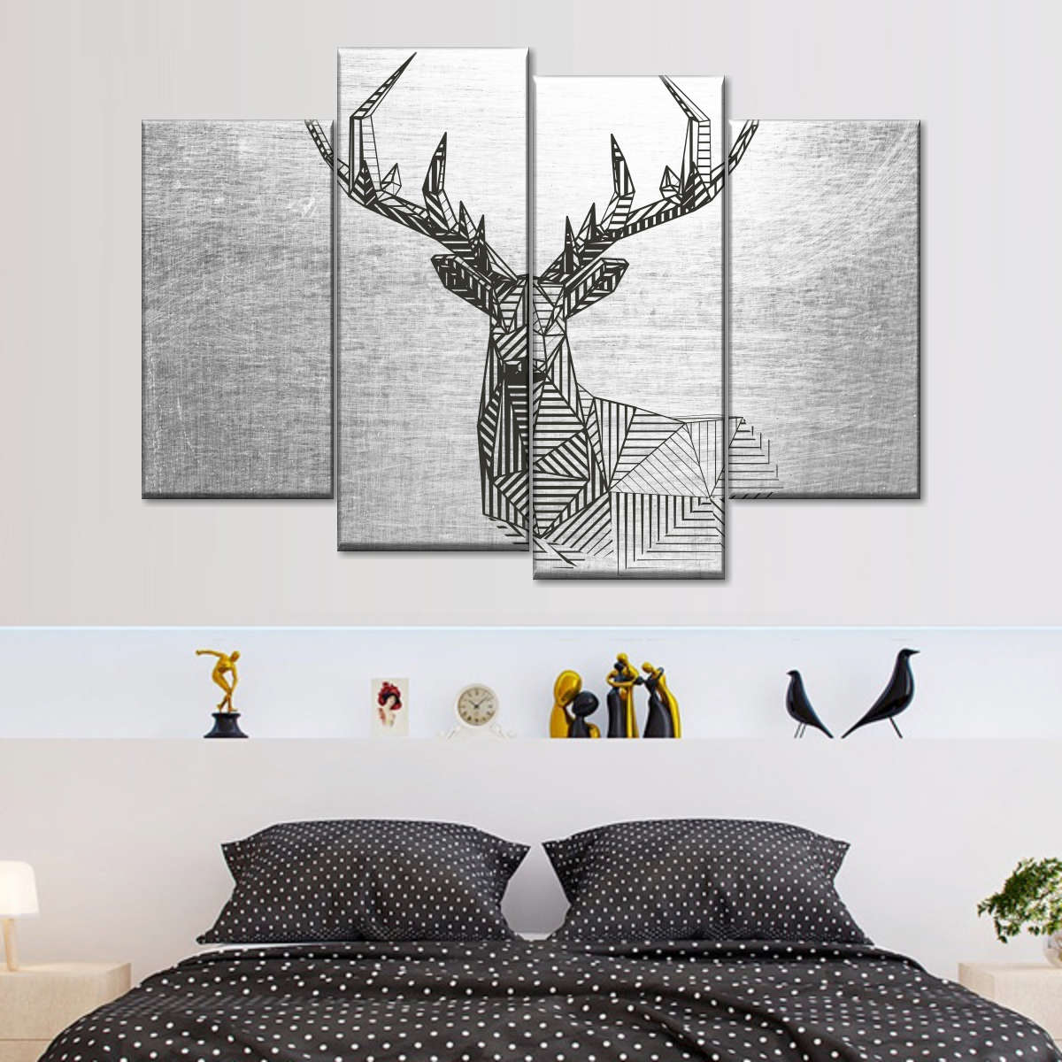 Geometric Deer Wall Art