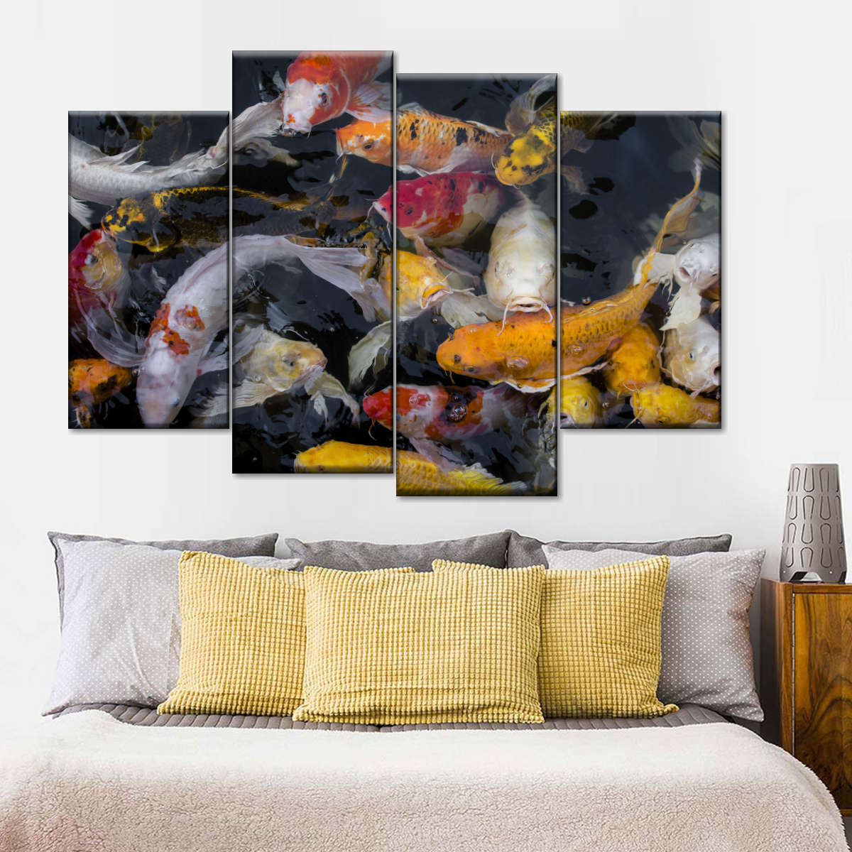 Abundant Koi Fish Wall Art