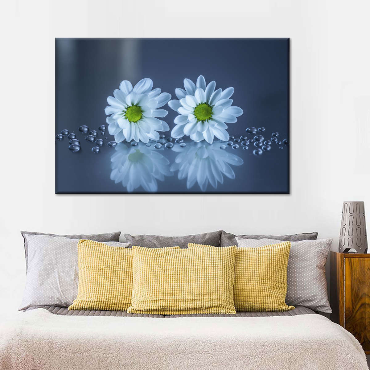 White Daisies Wall Art