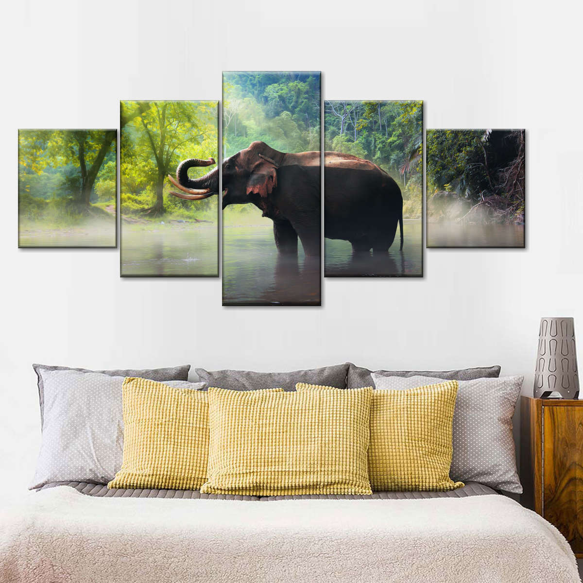 Wild Elephant Wall Art