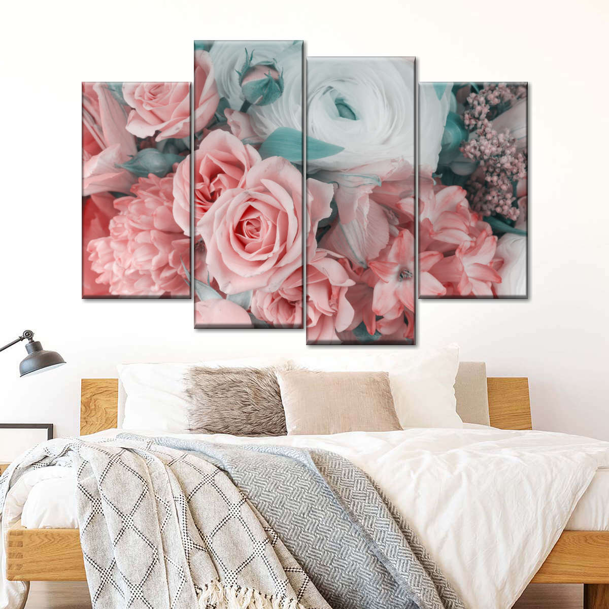 Blush Pink Floral Wall Art