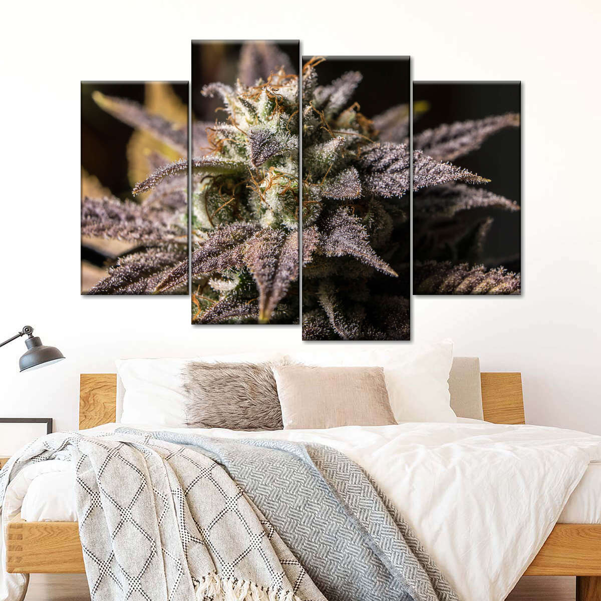 Marijuana In Winter Wall Art