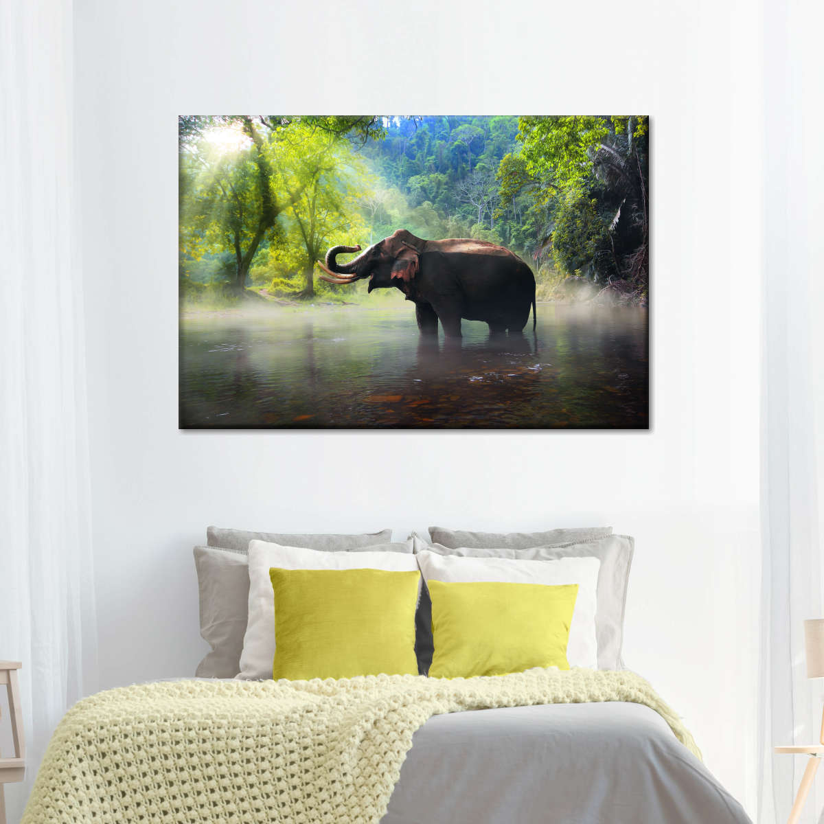 Wild Elephant Wall Art