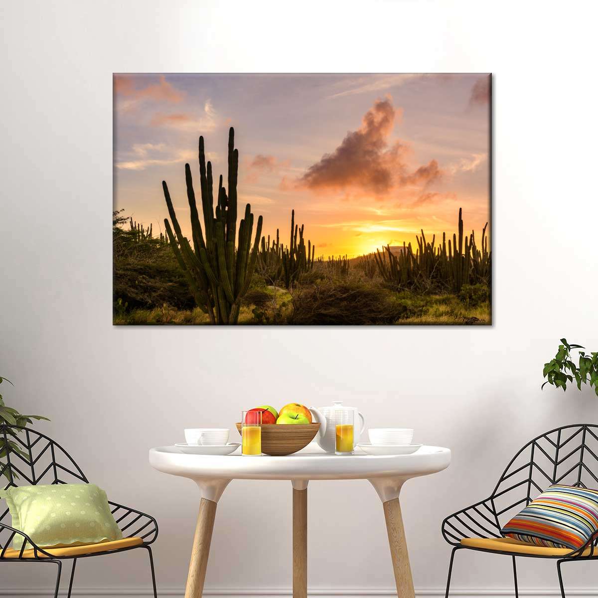 Cactus Sunset Wall Art