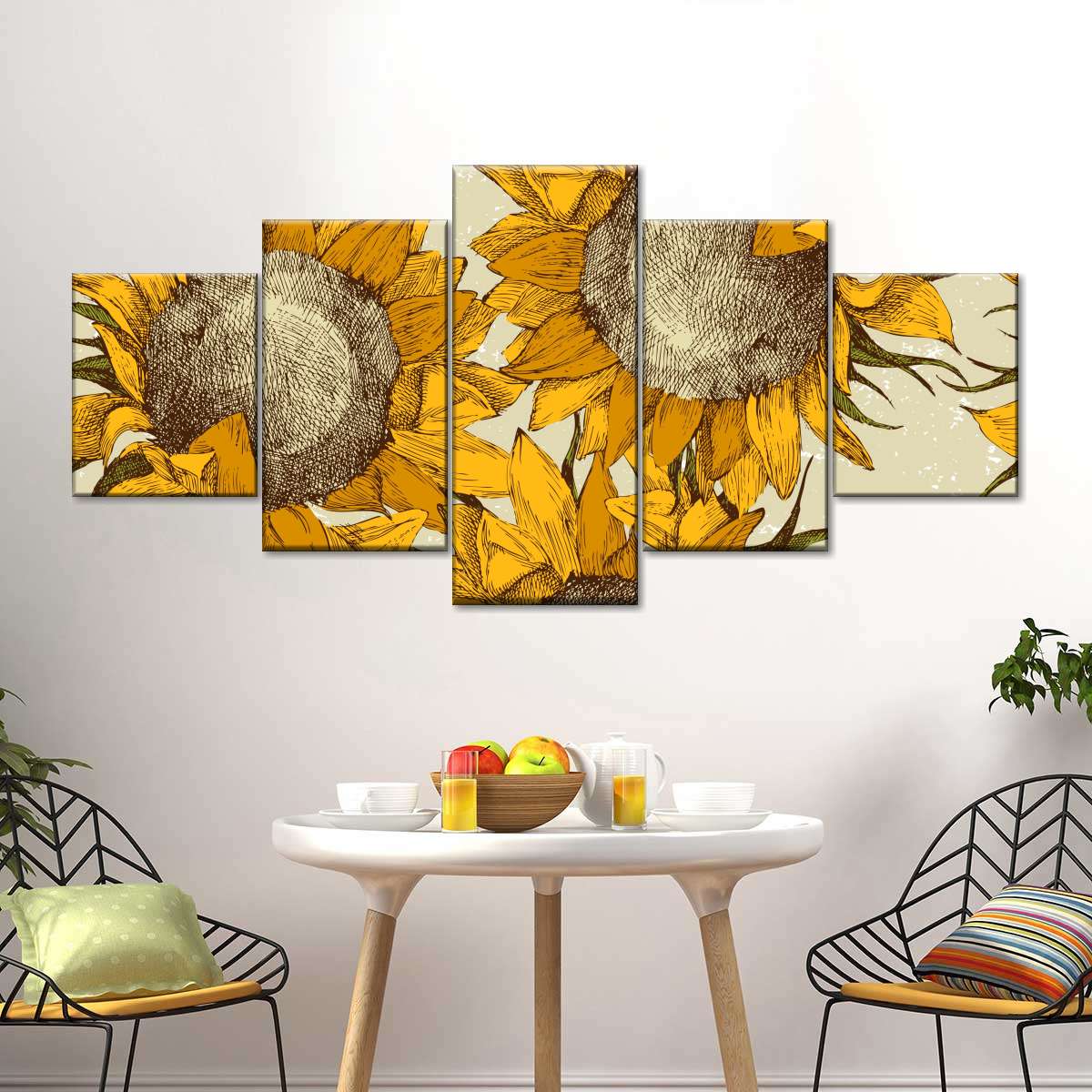 Yellow Sunflowers Wall Art