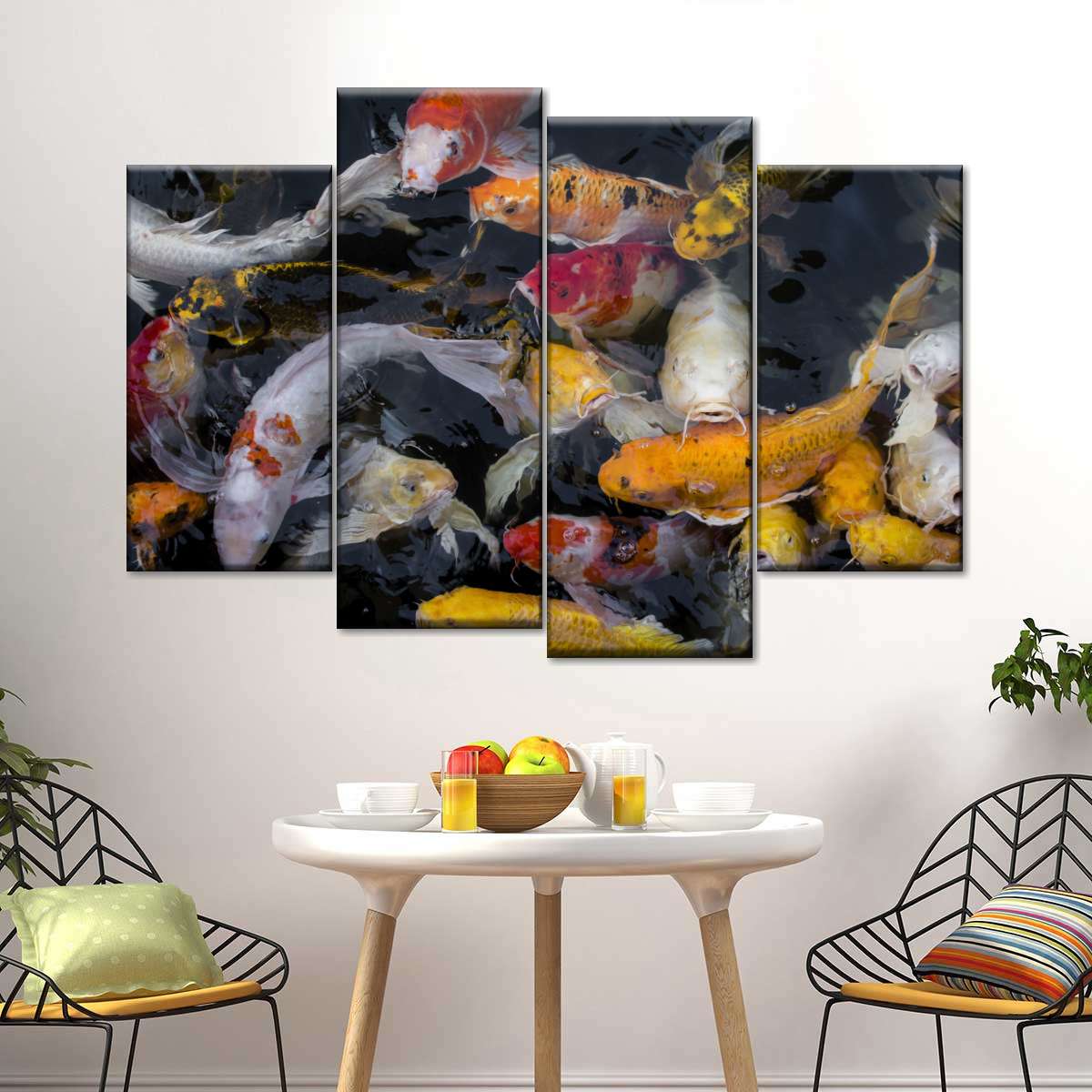 Abundant Koi Fish Wall Art