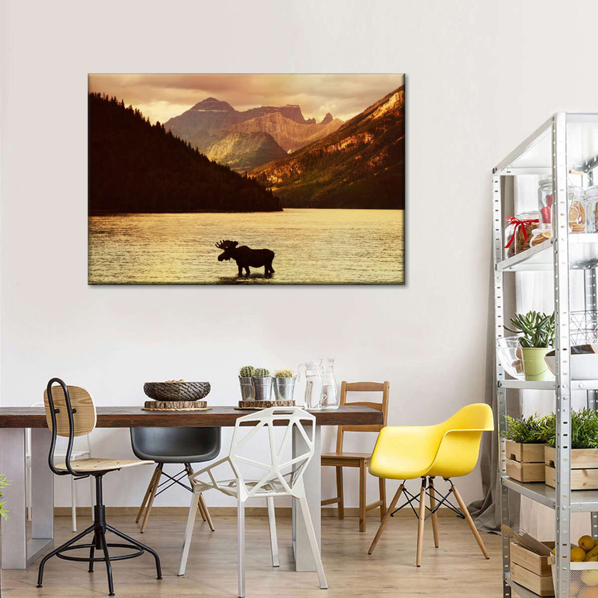 Lake Moose Wall Art