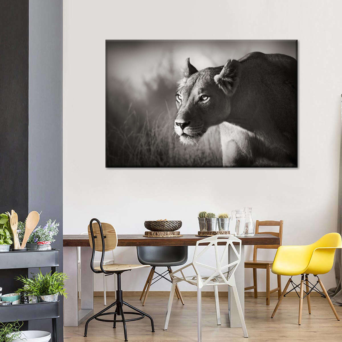 Stalking Lioness Wall Art