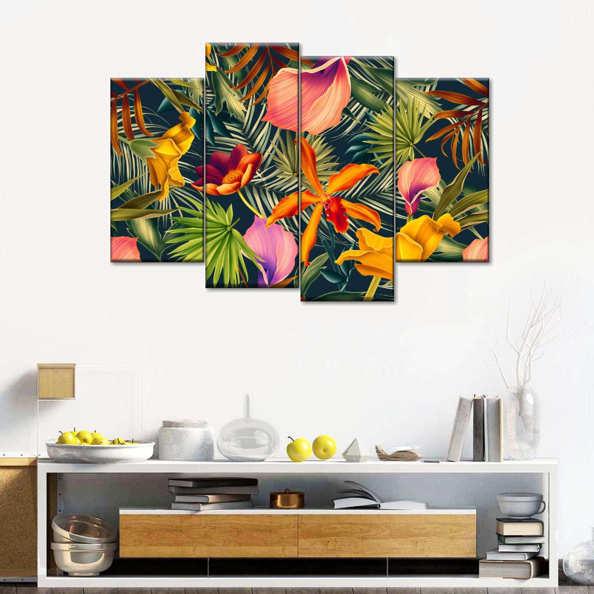 Tropical Floral Wall Art