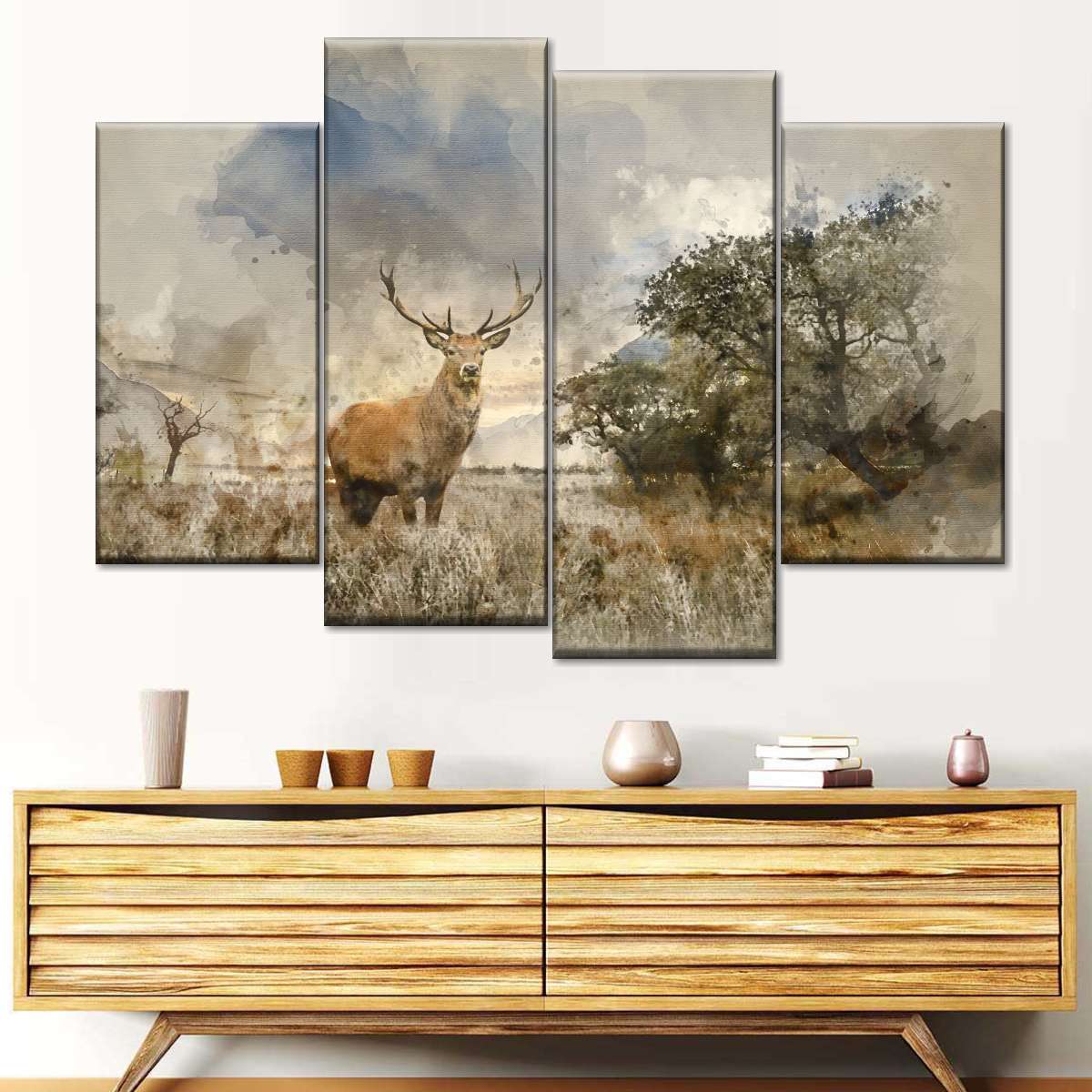 Vintage Stag Wall Art