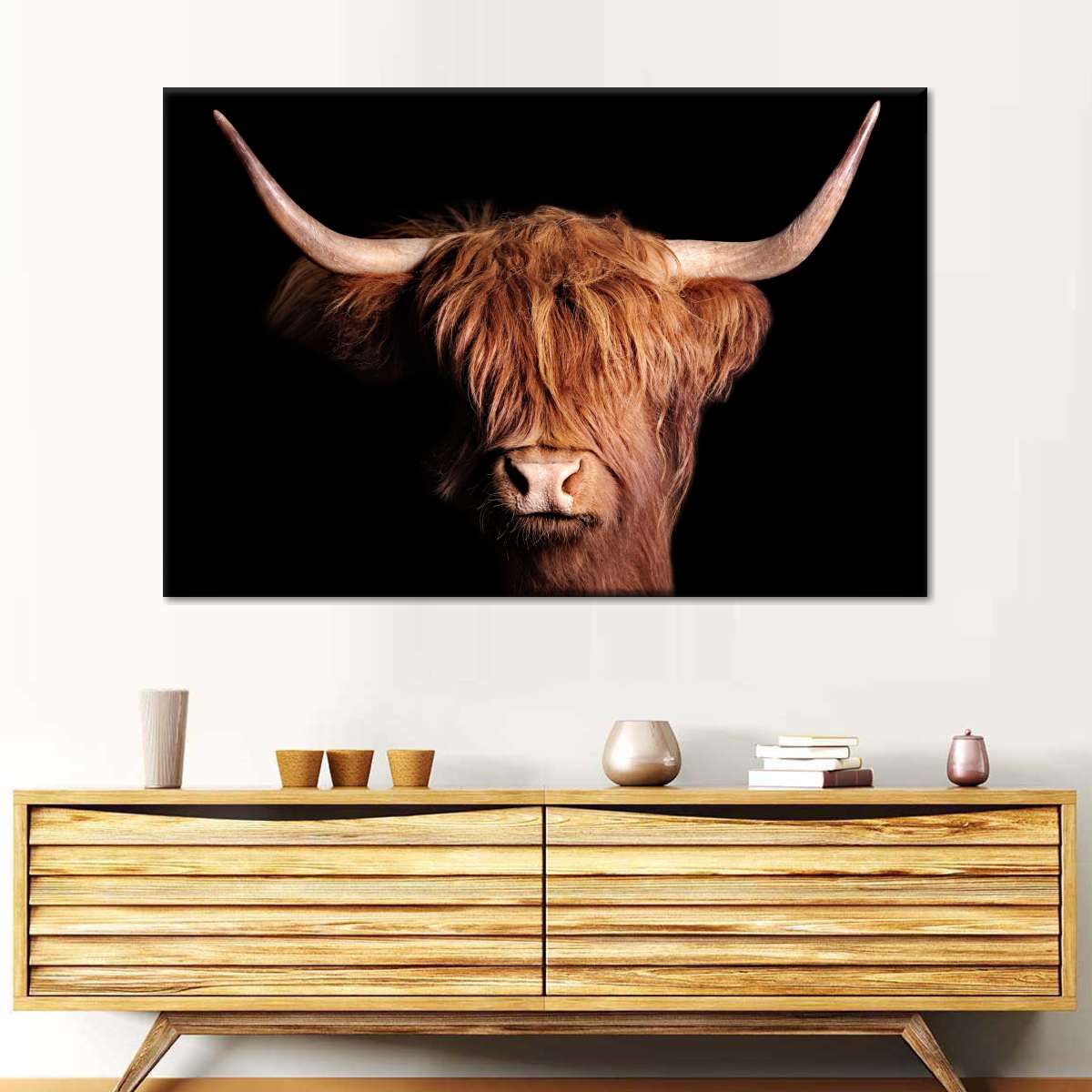 Scottish Highland Cow Wall Art