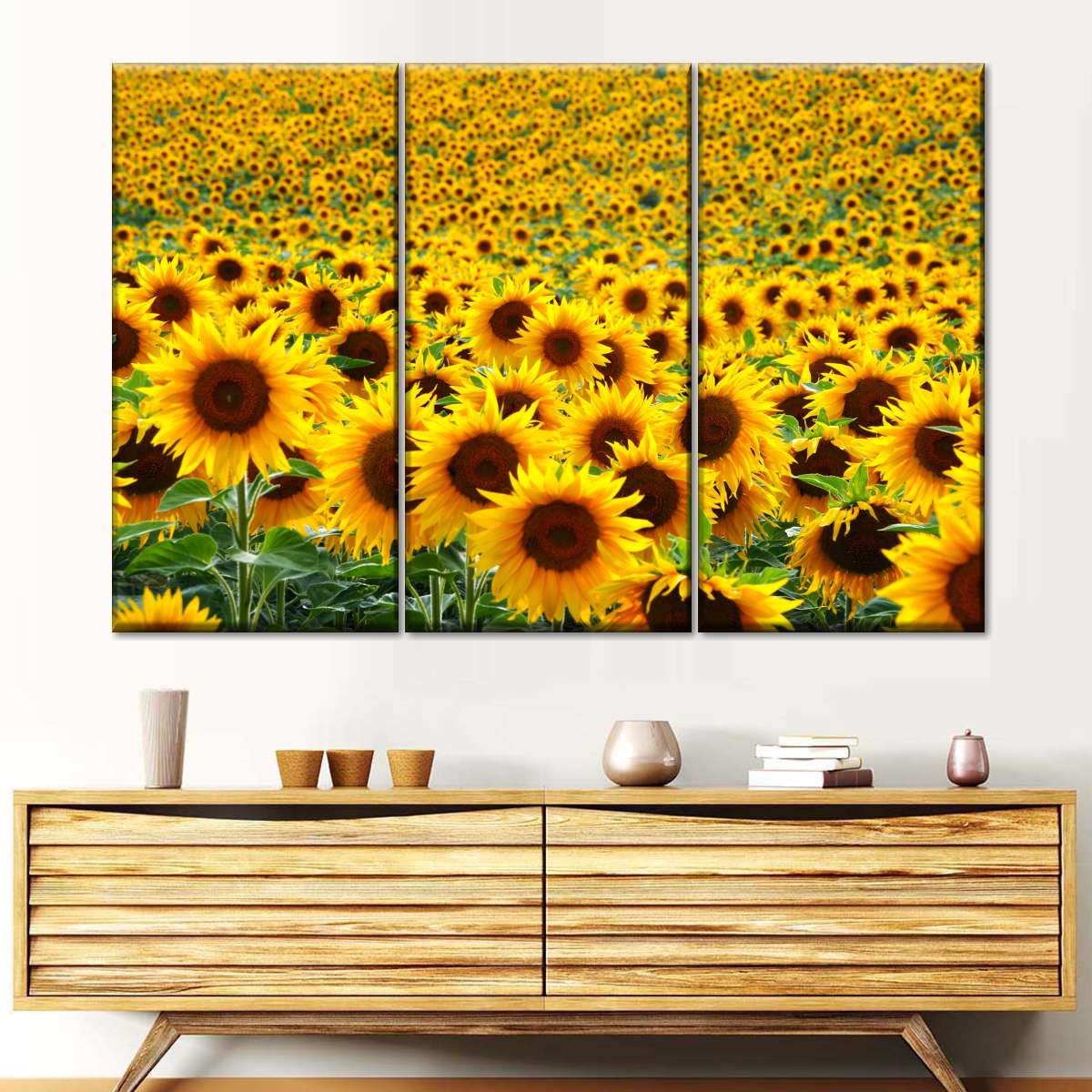 Endless Sunflower Field Wall Art