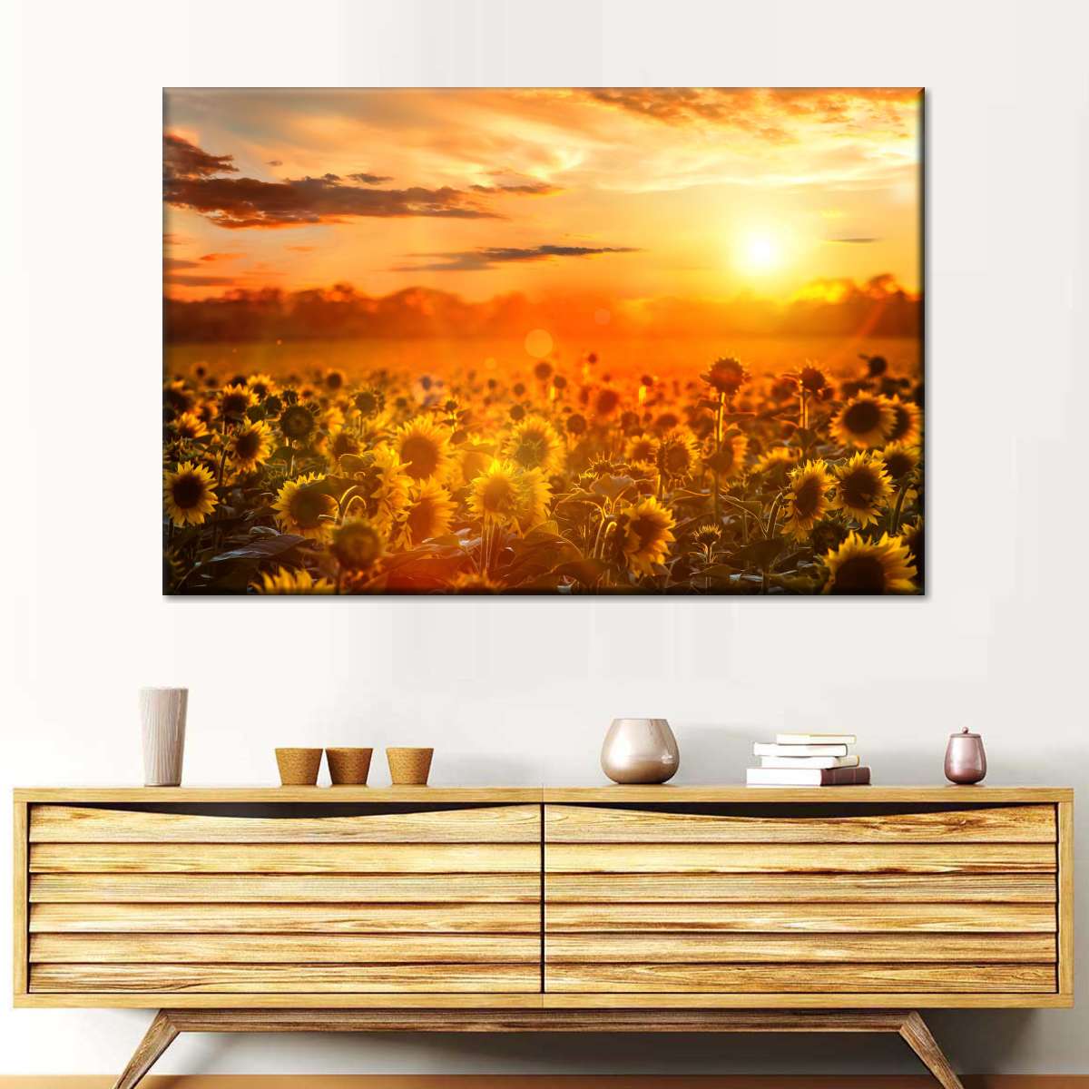 Yellow Sunset Wall Art