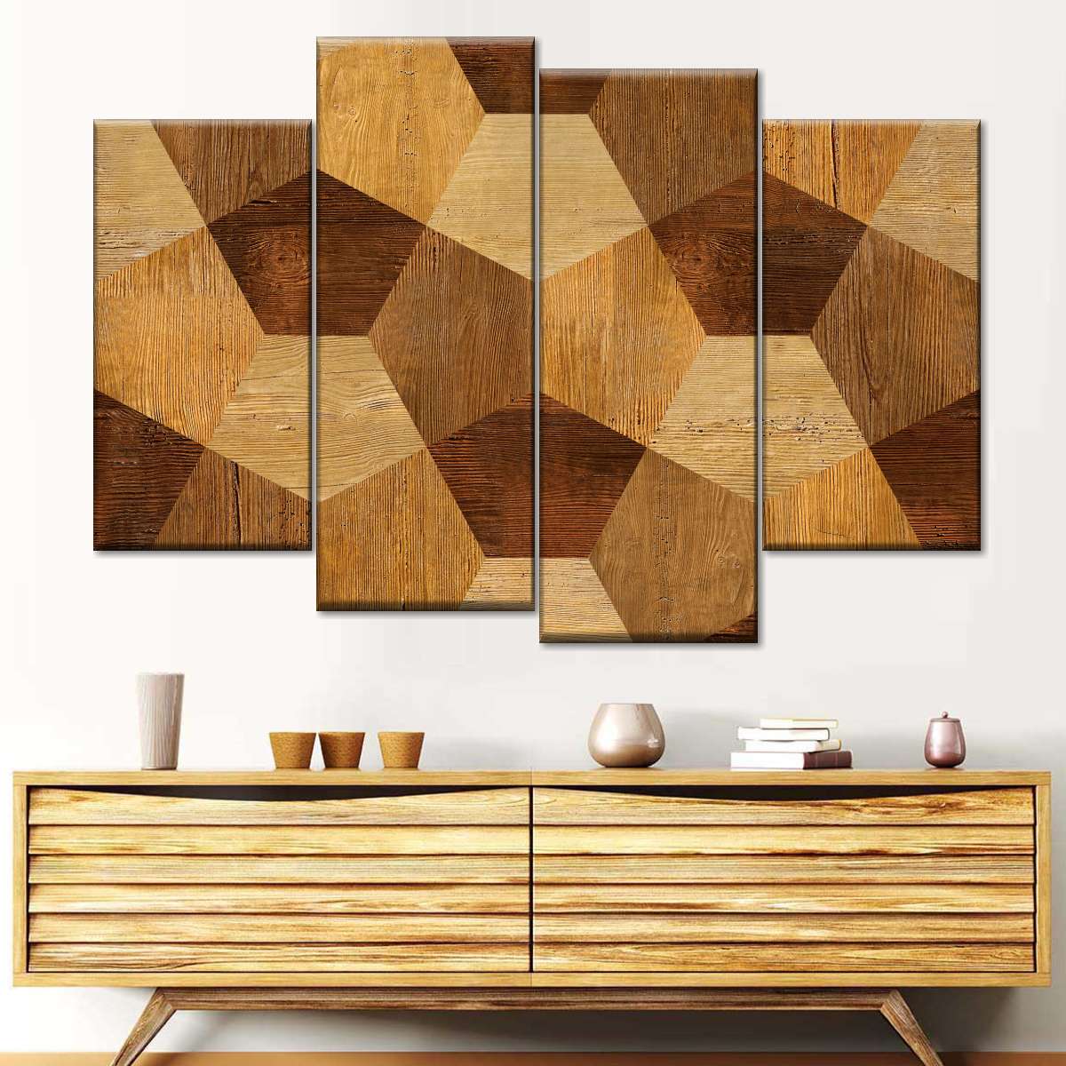 Abstract Wood Decor Wall Art