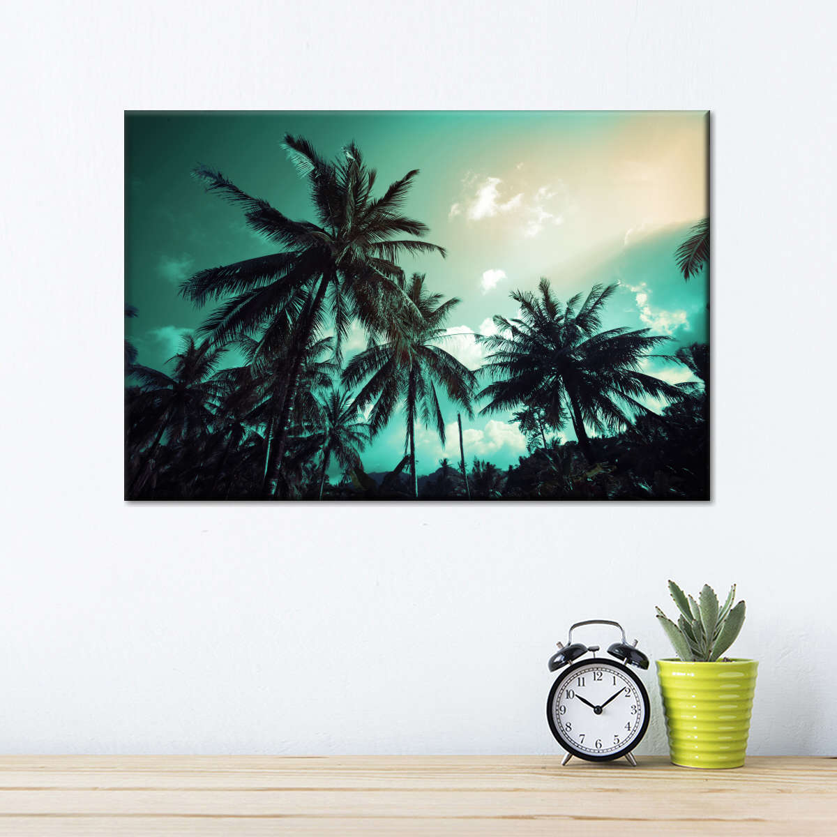 Retro Style Palm Trees Wall Art