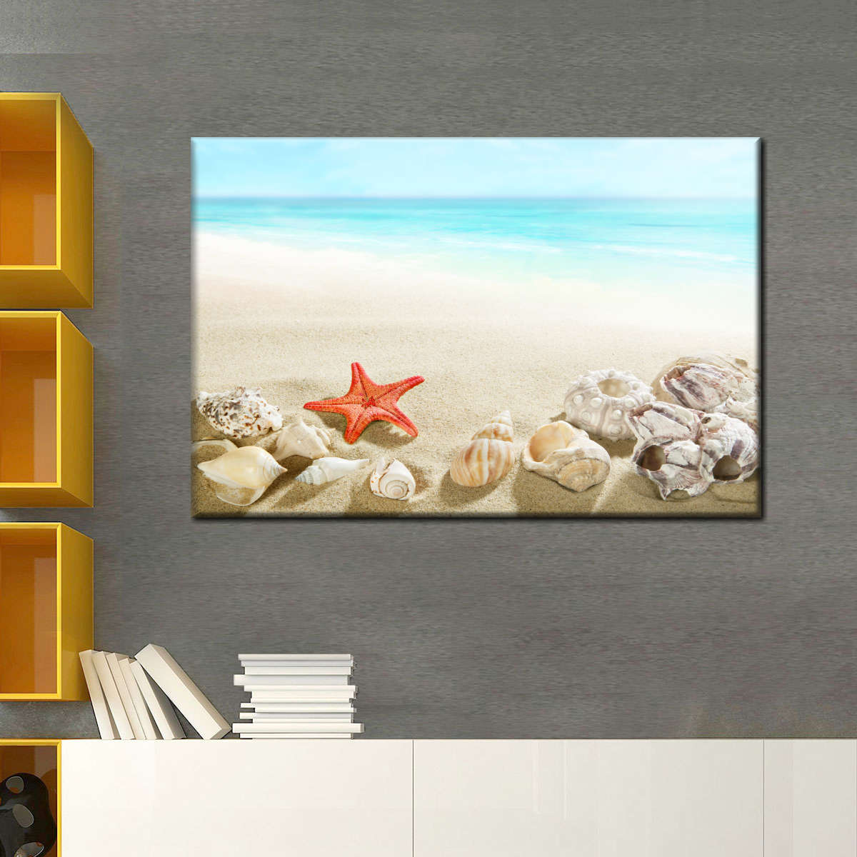 Seashells At The Beach Wall Art