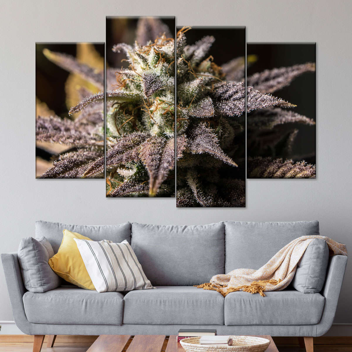 Marijuana In Winter Wall Art