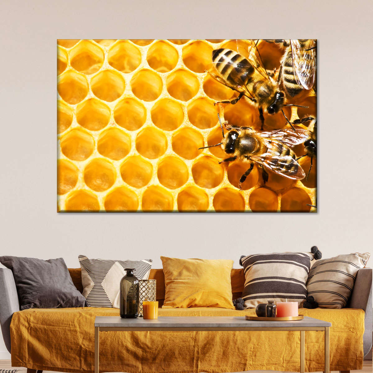 Honey Bee Hive Wall Art