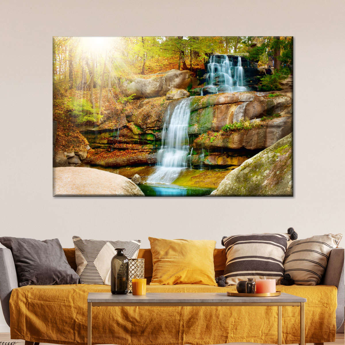 Dazzling Waterfall Wall Art