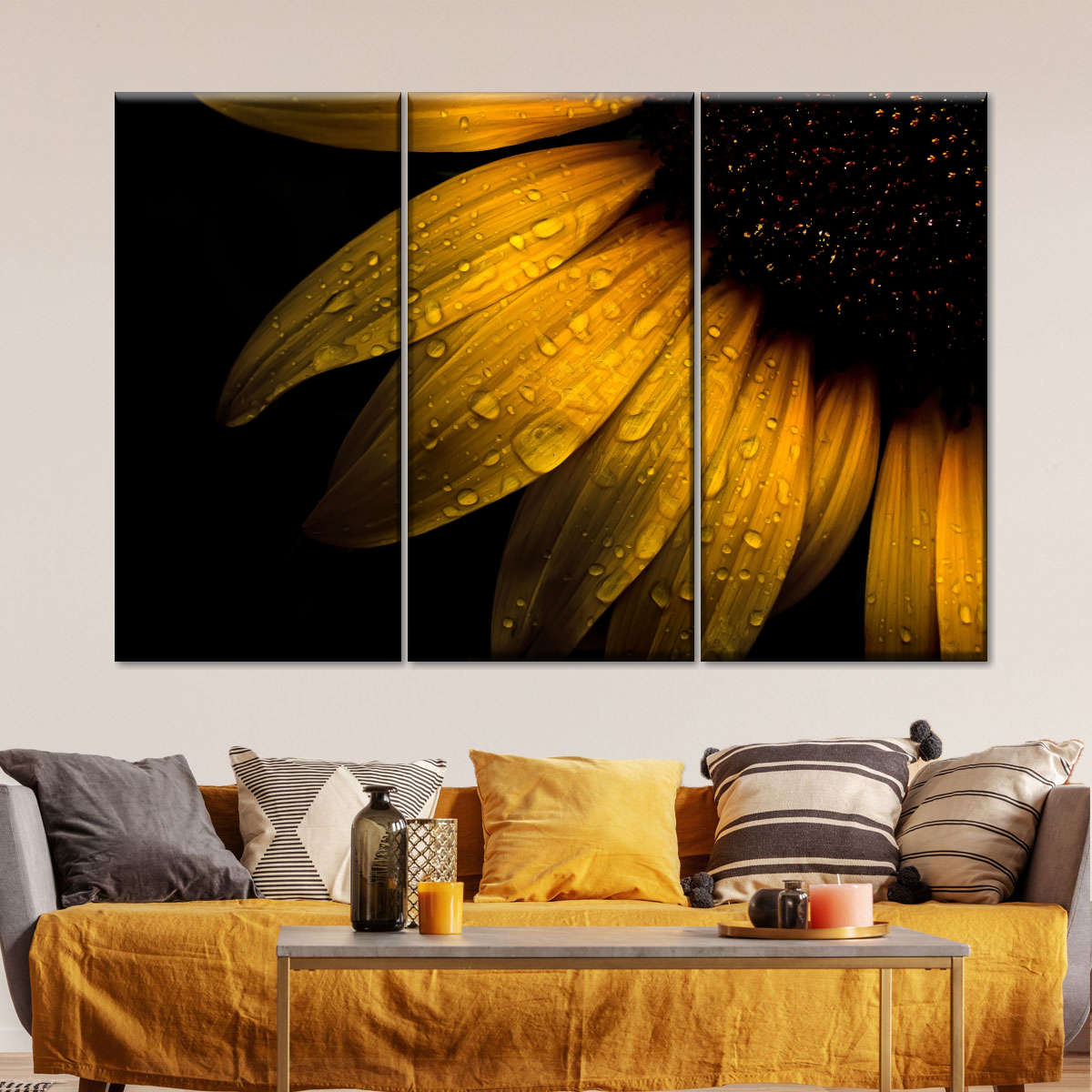 Sunflower Water Wall Art