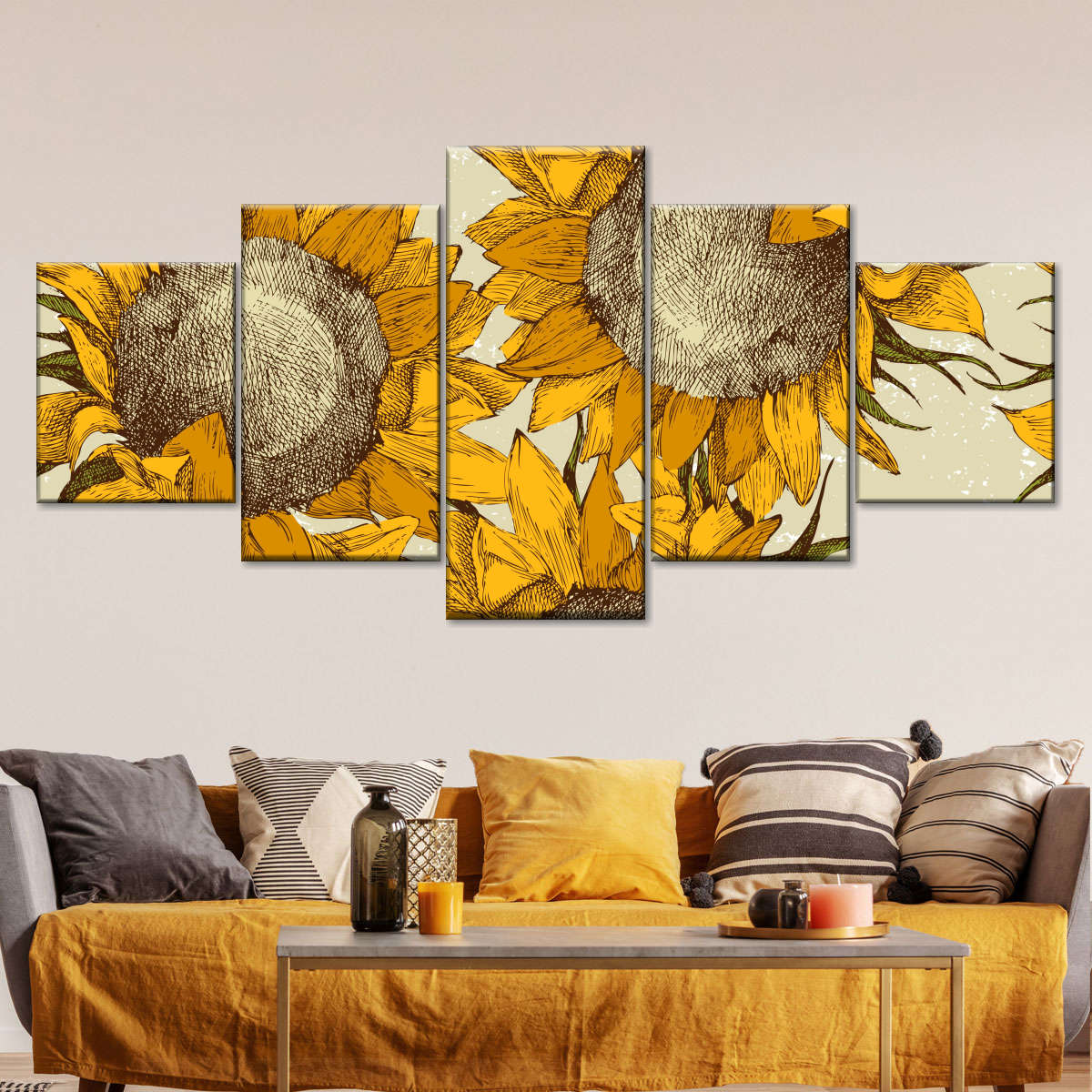 Yellow Sunflowers Wall Art