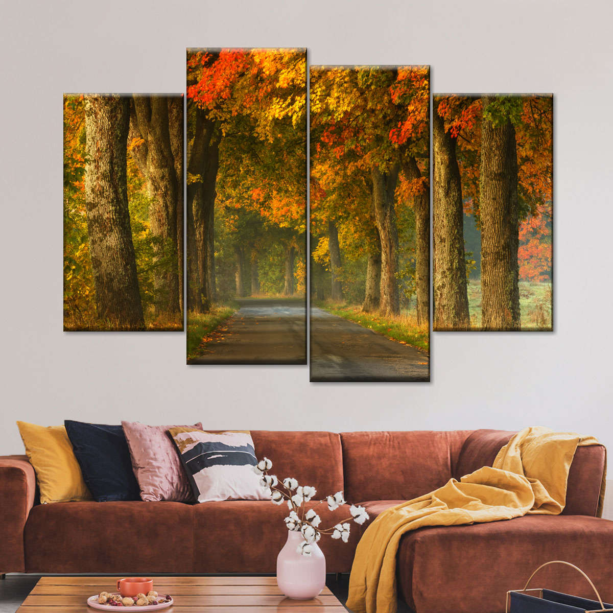 Polish Autumn Road Wall Art