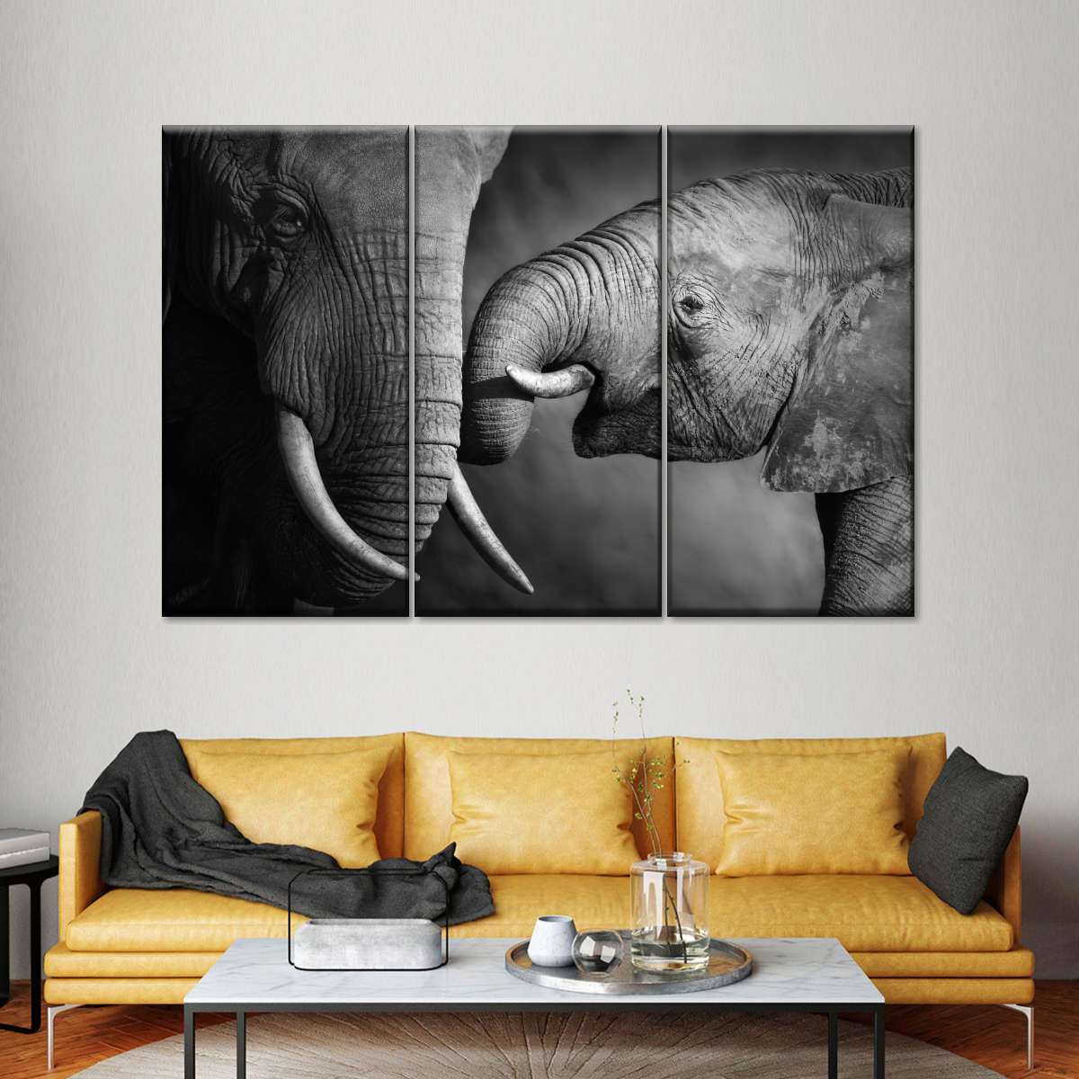 Elephant Affection Wall Art