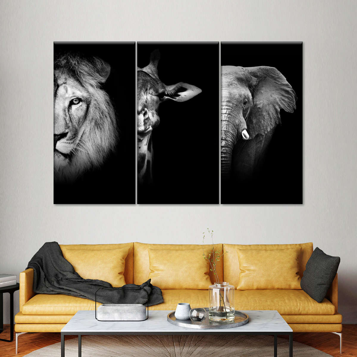 Safari Animal Portraits Wall Art