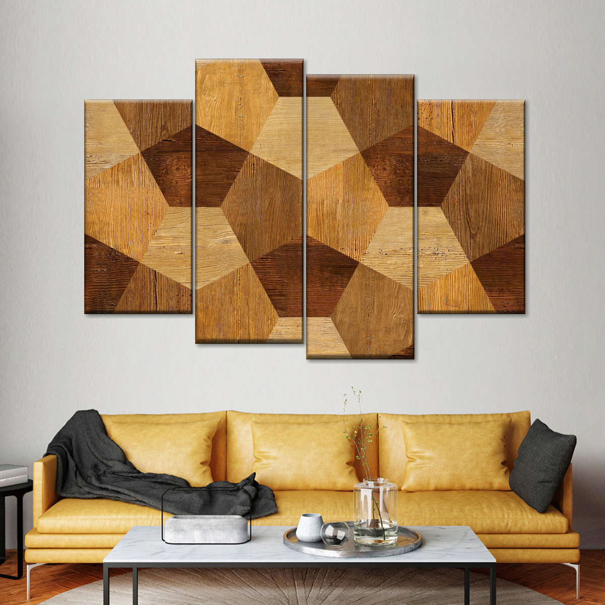 Abstract Wood Decor Wall Art