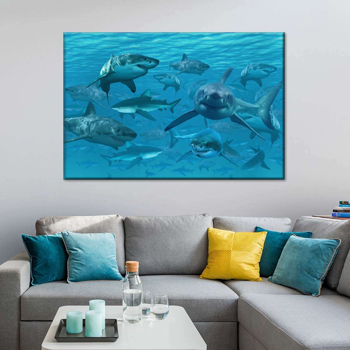 Shiver Of Sharks Wall Art