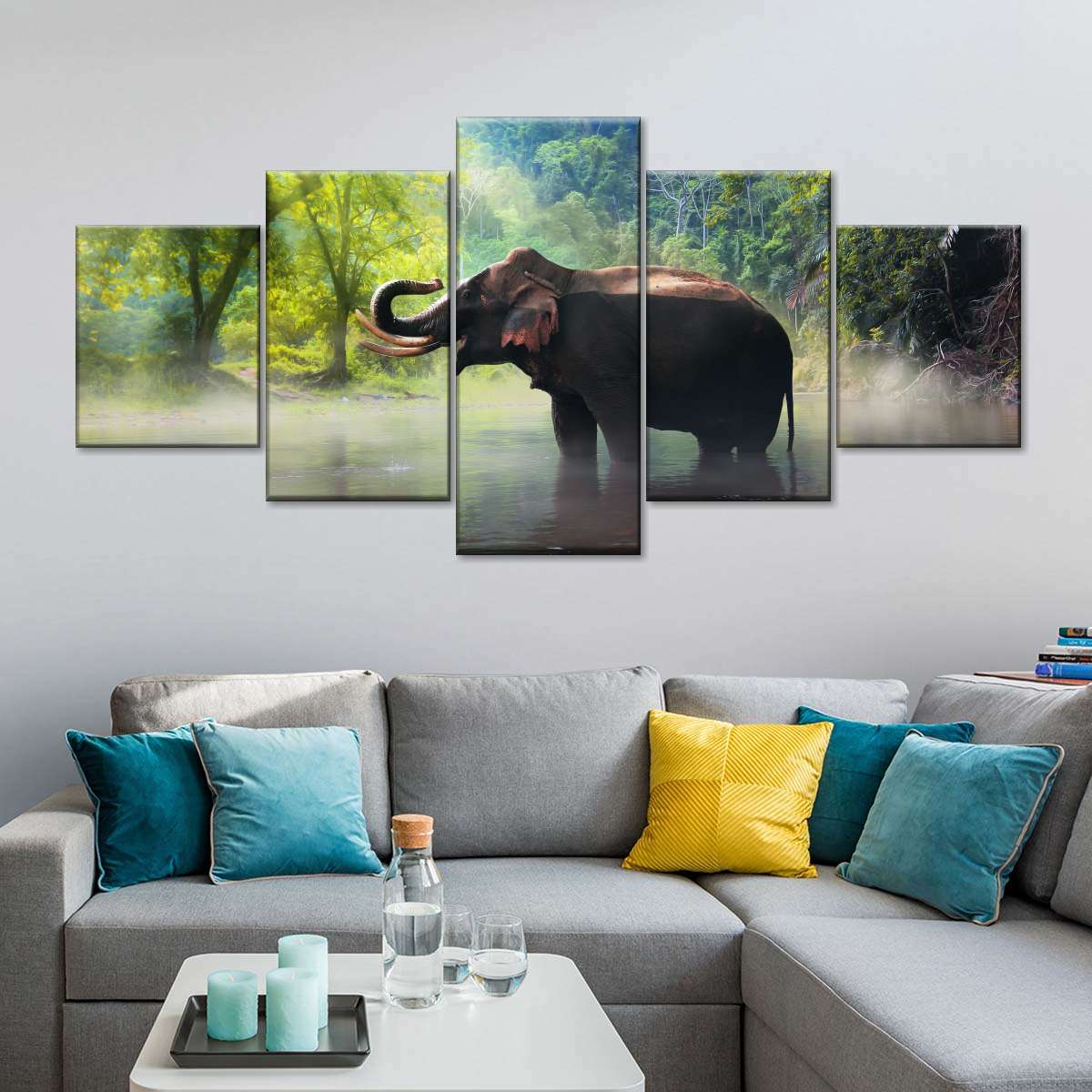 Wild Elephant Wall Art