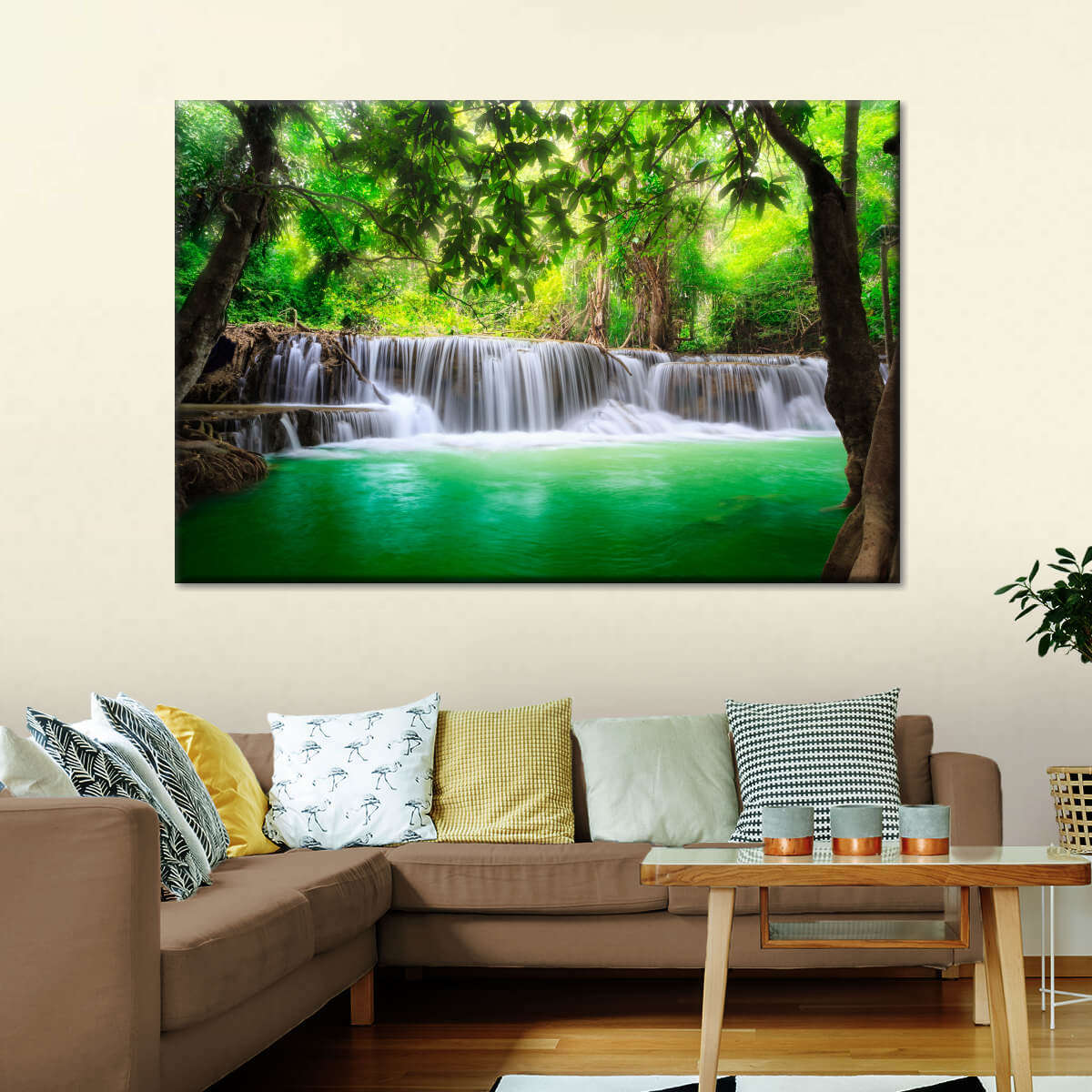 Huay Mae Khamin Waterfall Wall Art