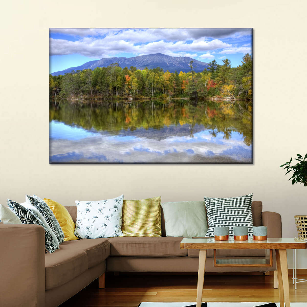 Mount Katahdin Lake Landscape Wall Art