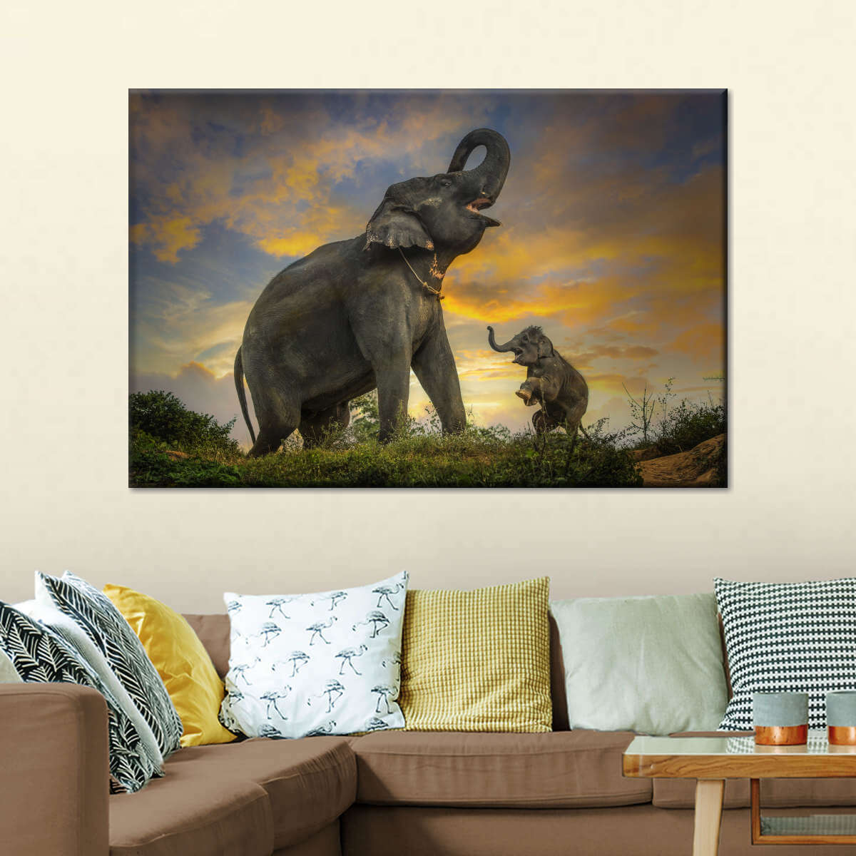 Elephant Herd Call Wall Art