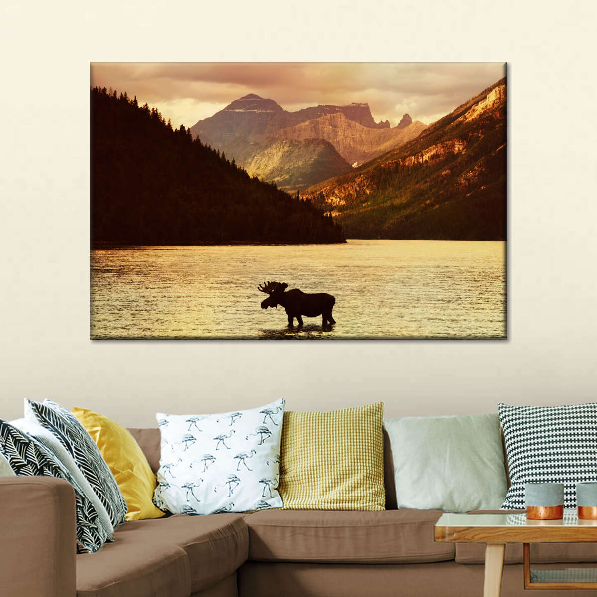 Lake Moose Wall Art