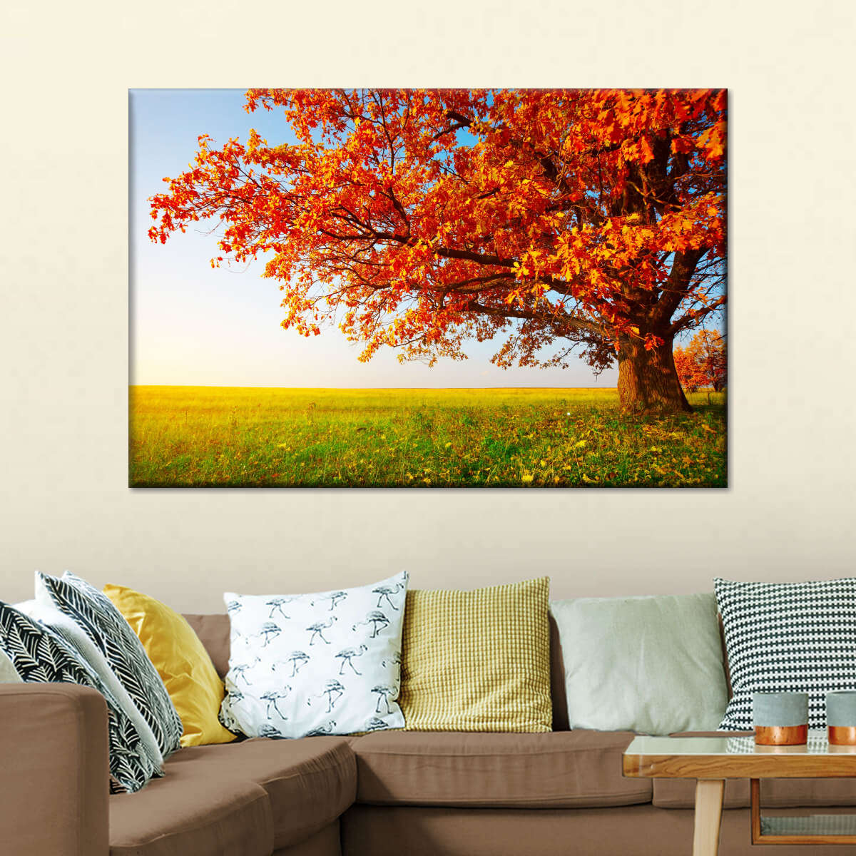 Autumn Oak Tree Wall Art