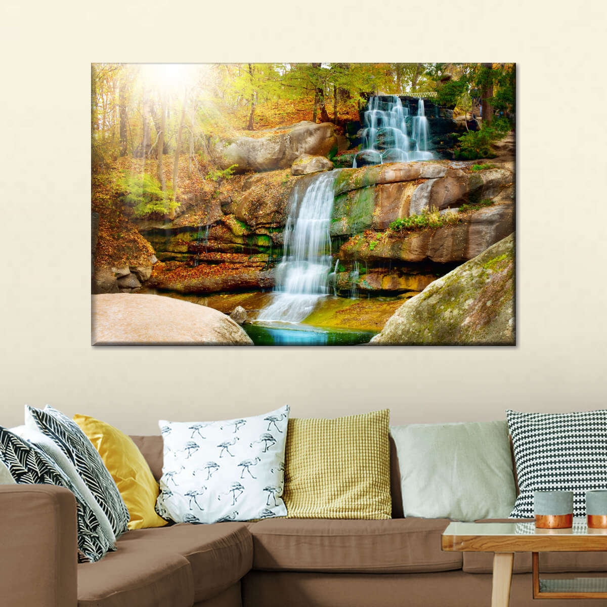 Dazzling Waterfall Wall Art