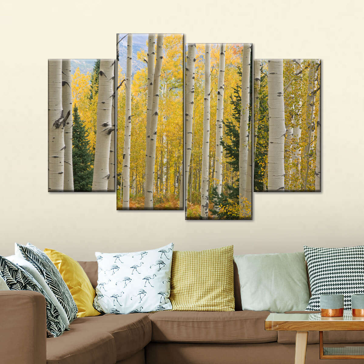 Elk Mountain Aspen Trees Wall Art