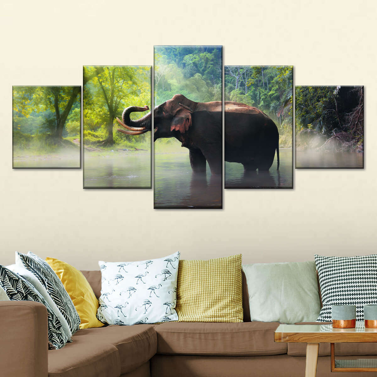 Wild Elephant Wall Art