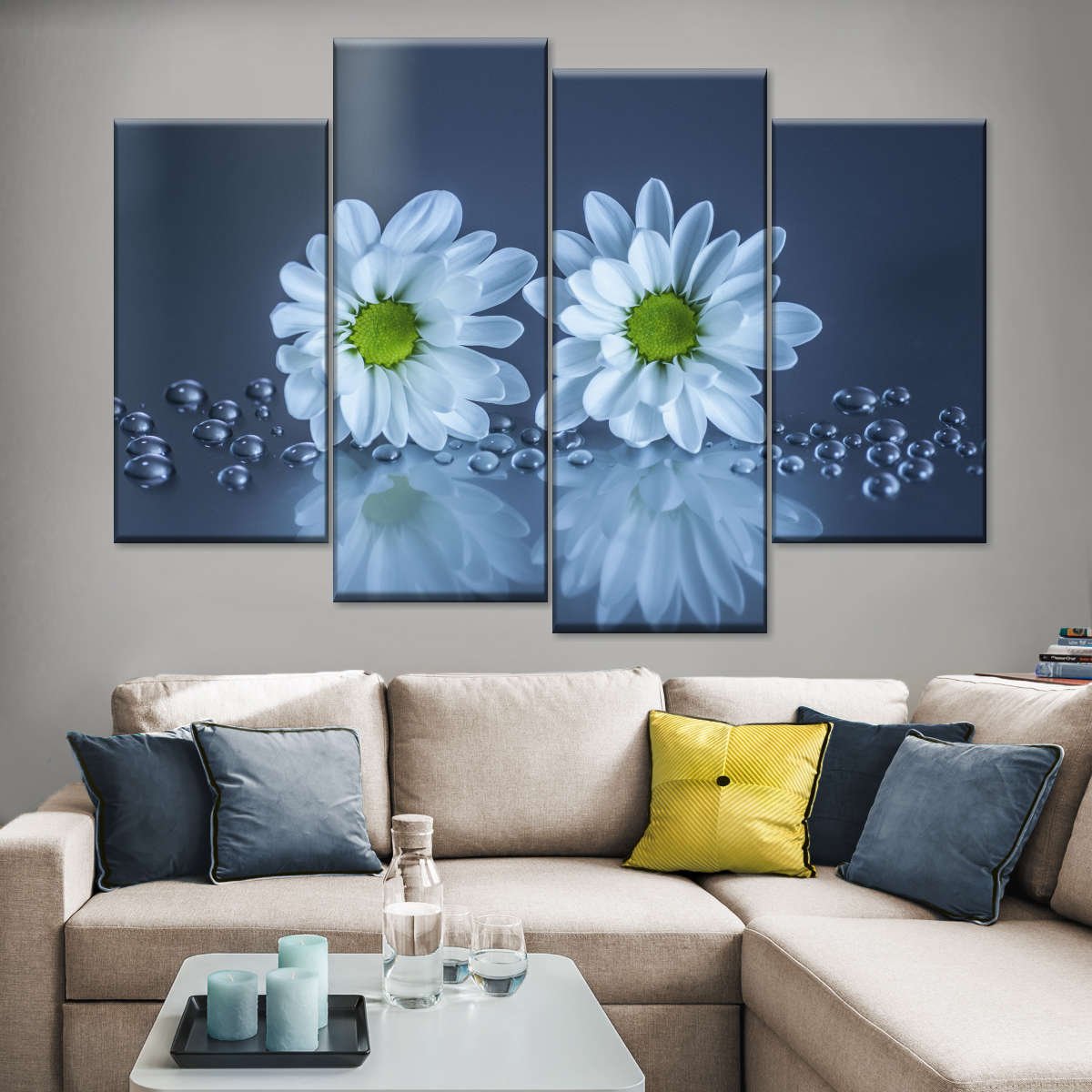 White Daisies Wall Art