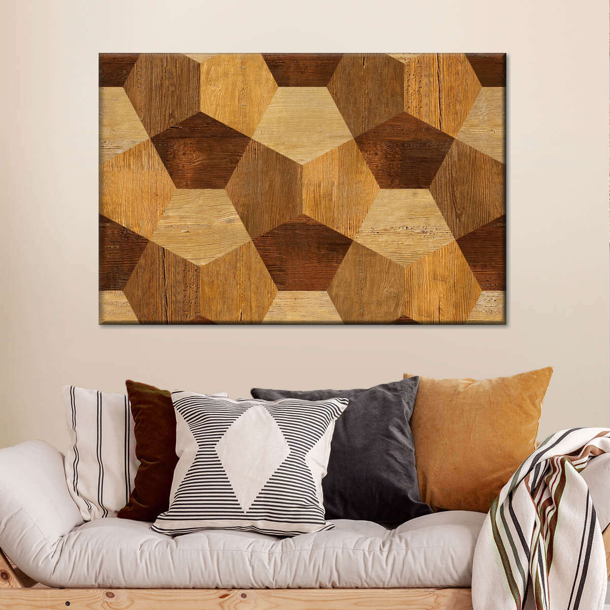 Abstract Wood Decor Wall Art