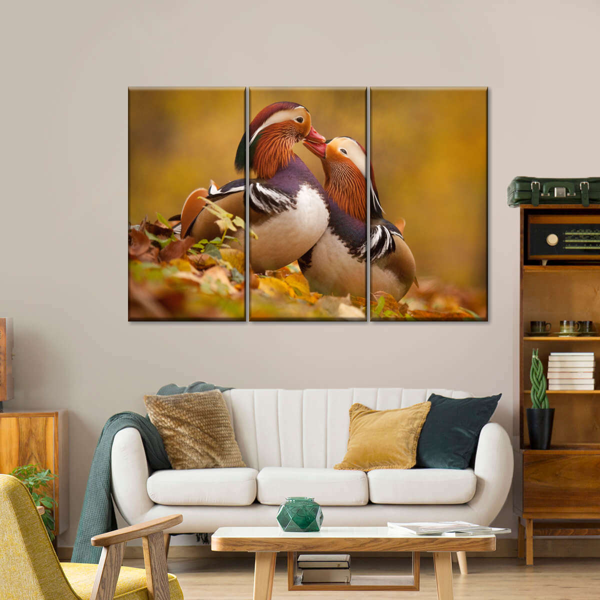 Loving Mandarin Ducks Wall Art